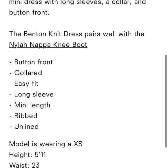 Benton Knit Dress Reformation Size XS - Picture 6 of 6